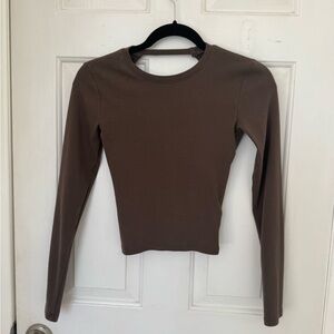 Zara Twist Back Long Sleeve Top